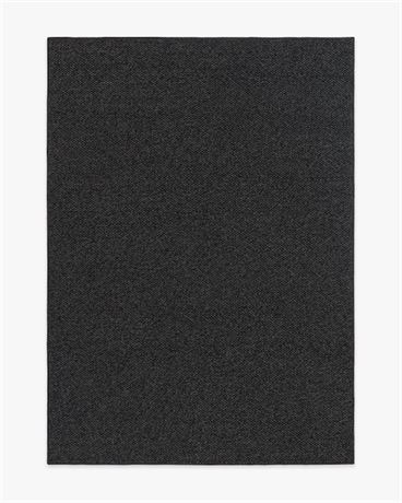 Tapis Ruggable Haven noir avec velcro aux coins (5 x 7 pi)