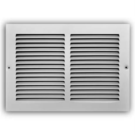Grille retour air acier 12 x 8 po blanche