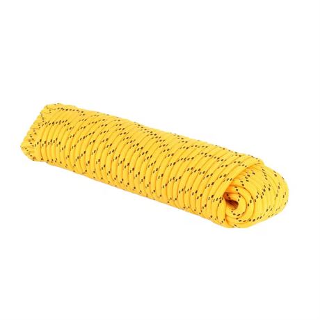 Corde polypropylène tressée 1/2 po x 100 pi jaune