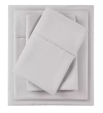 KING - Ens. 6pcs draps Serta SmartCool Comfort BEIGE/GRIS