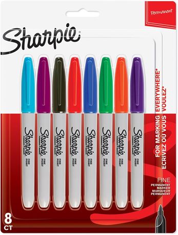 Marqueurs permanents Sharpie pointe fine