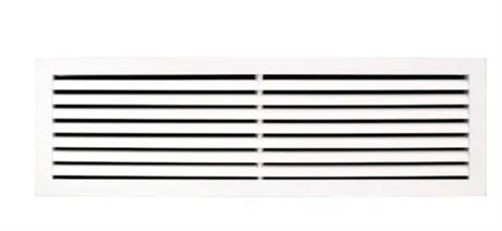 Grille retour air aluminium, 30 x 6 po, blanche