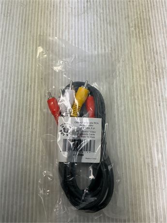 Câble audio/vidéo RCA 6 pi mâle à mâle