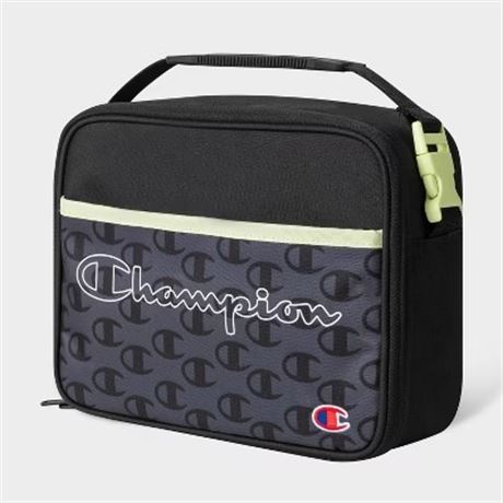 Trousse à lunch Champion Center avec plateau - logo gris foncé AOP
