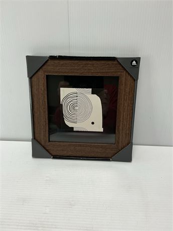 Cadre photo 10 x 10 x 0,6 po brun foncé mural ou de table