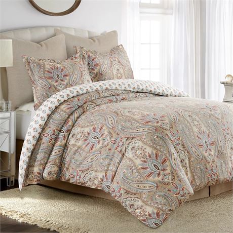 KING - Ens. édredon 3pcs Levtex Home Kasey