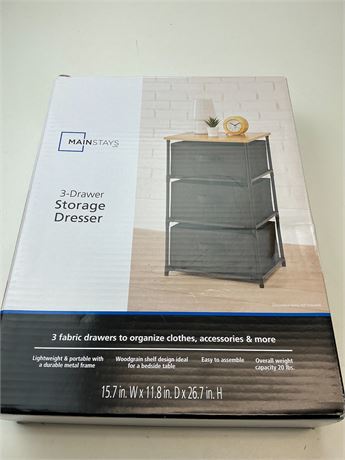 Commode de rangement à 3 tiroirs