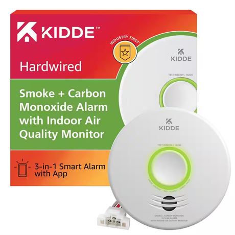 Détecteur fumée CO intelligent Kidde avec capteur air