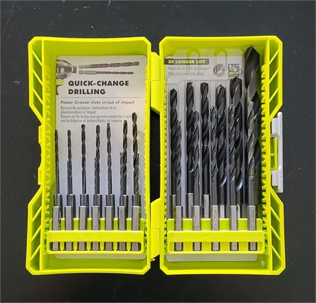 Mèches Ryobi 25 pcs oxyde noir tige hexagonale