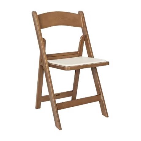 LOT DE 4 - Flash Furniture HERCULES commercial châtaigne int/ext léger look bois