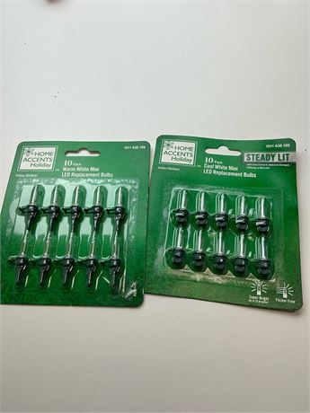 Ampoules DEL de remplacement blanc chaud et froid – lot de 2