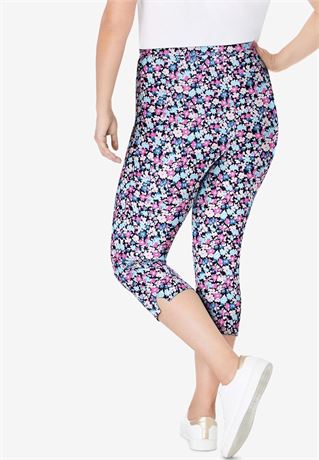 Capri femme coton extensible imprimé 12