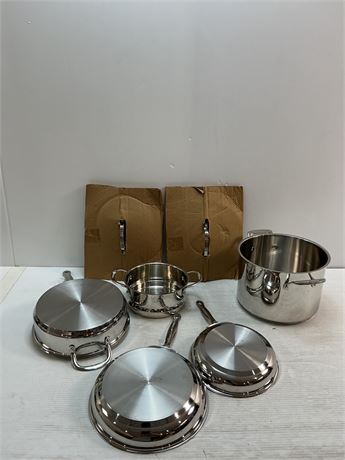 Ens. 7pcs batterie de cuisine Cuisinart