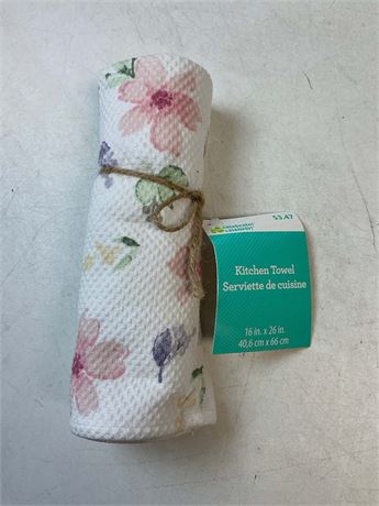 Linges à vaisselle fleuris Cottagecore lot de 4