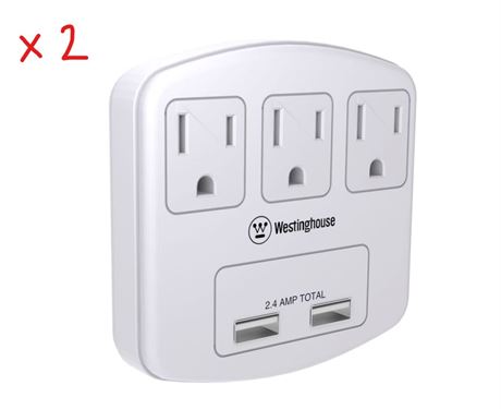 Adaptateur 3 prises USB Westinghouse ens. de 2
