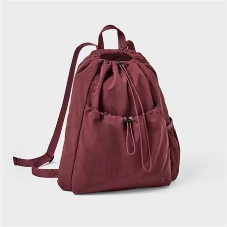 Sac à dos à cordon 20 L All in Motion rouge - hydrofuge nylon recyclé