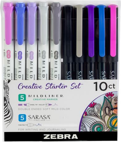 Ensemble créatif Zebra stylos