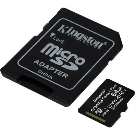 Carte microSD Kingston Canvas Select Plus 64 Go