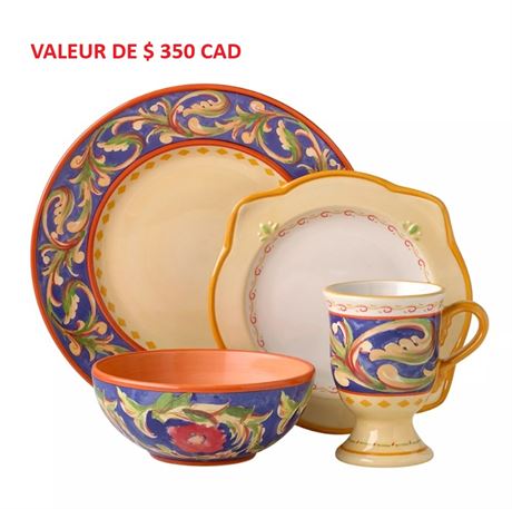 Ens. 16 pcs - vaisselle Pfaltzgraff Villa della Luna