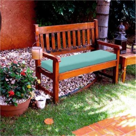 COUSSIN banc patio Aoodor 17,7 x 46,46 po bleu lac