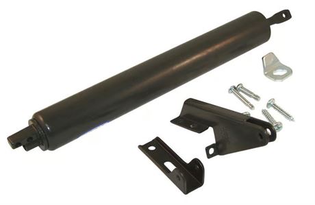 QUINCAILLRIE MANQUANTE - Ferme-porte pneumatique réglable noir Barton Kramer