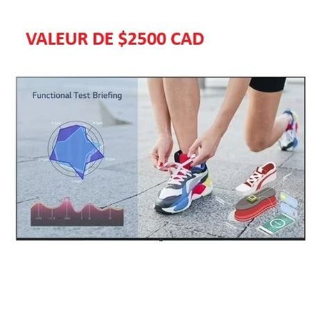 LIRE - AFFICHAGE DYNAMIQUE NUMÉRIQUE LG 75 po 75UL3J-E 4K 60 Hz WebOS 6.0 UHD