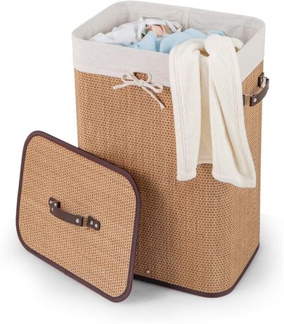 Panier lessive bambou pliable Byroce