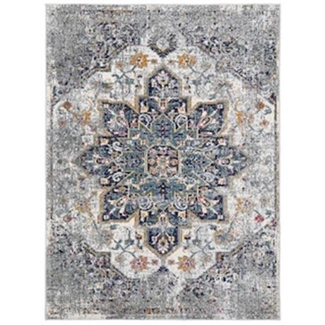 Tapis rectangulaire Amer Montana Kriselda gris 3 pi 3 po x 5 pi