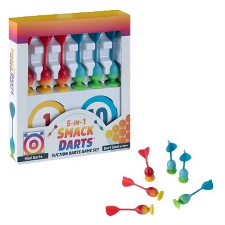 Cibles fléchettes à ventouse Chuckle & Roar Smack - paquet de 6