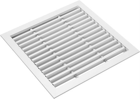 Grille évent PATIKIL 10 x 10 po barres linéaires, 1 pc registre alu amovible