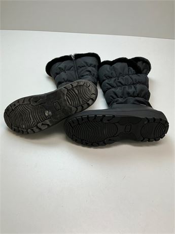 Bottes noires fourrure 10