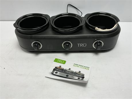 LIRE DESCRIPTION - Mijoteuse buffet TRU 1,5 pte triple cocotte