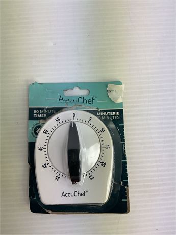 Minuterie Accuchef 60 minutes pour cuisson et activités