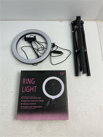 ENDOMMAGÉ - Anneau lumineux LED 10 po