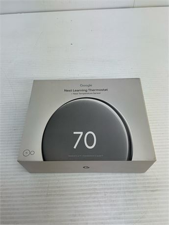 Thermostat Google Nest Learning (4e gén.) avec capteur température