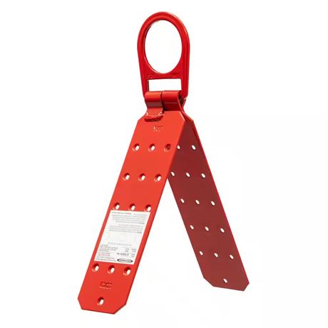 Ancrage toit acier rouge D-Ring temporaire