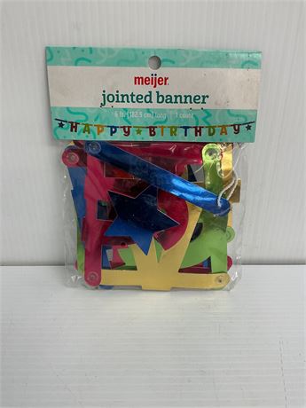 Guirlande articulée  HAPPY BIRTHDAY Meijer (6 pi)
