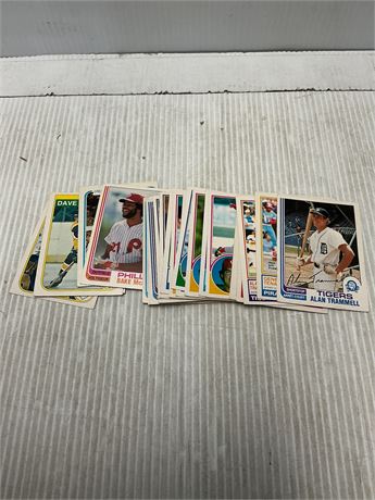 Lot de 25 cartes baseball O-Pee-Chee années 1980 variées