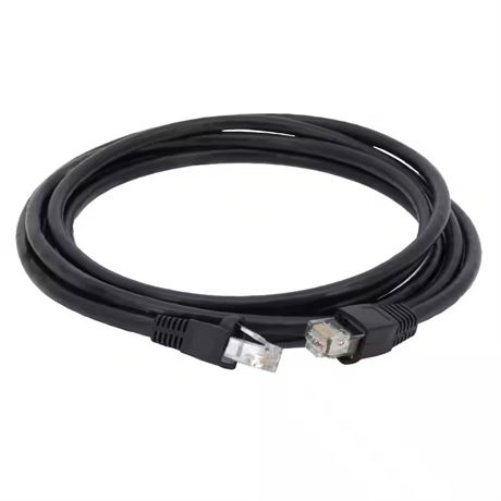 Câble réseau CE Cat 6A UTP noir, 7 pi