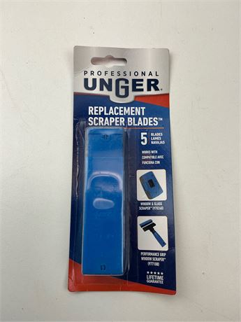 Grattoir à vitres Unger + 4 lames