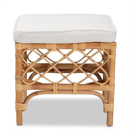 Pouf en rotin naturel Orchard