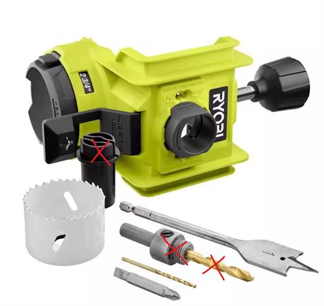 Kit installation serrure porte RYOBI bois/métal