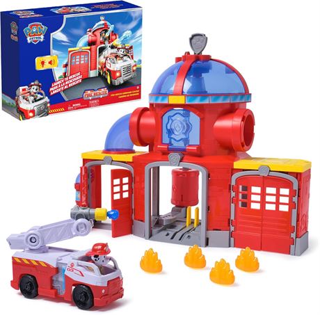 PAW Patrol centre commandement pompiers + figurine Marshall, camion