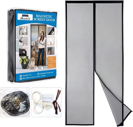 Moustiquaire magnétique Shatex 39 x 82 po fibre de verre robuste