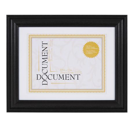 Cadre à document Hometrends Whidbey Studio noir