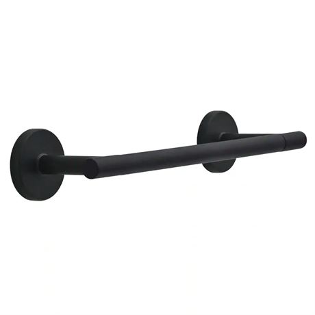 Barre porte-serviettes Lyndall 9 po mural noir mat