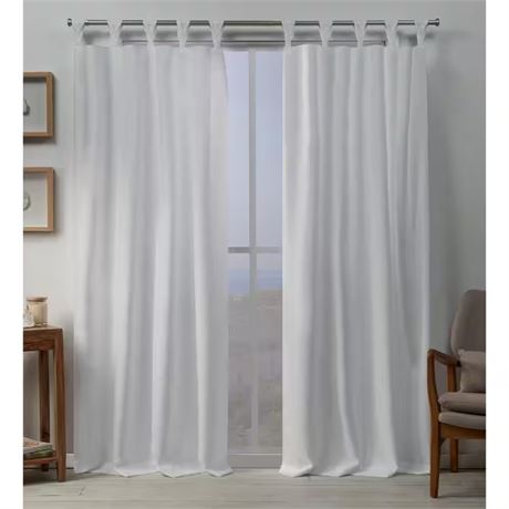 Rideau blanc Loha filtrant 54 x 96 po