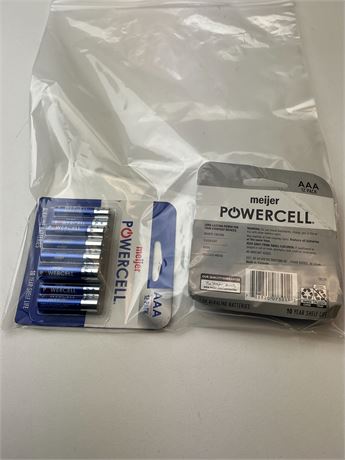 Piles Meijer Powercell AAA (2 paquets de 12)