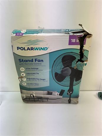 Ventilateur sur pied Polar Wind avec télécommande