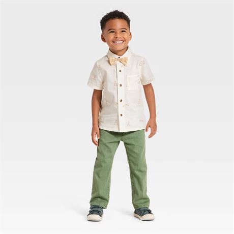 Chemise tout-petits garçons lapin Pâques 4T